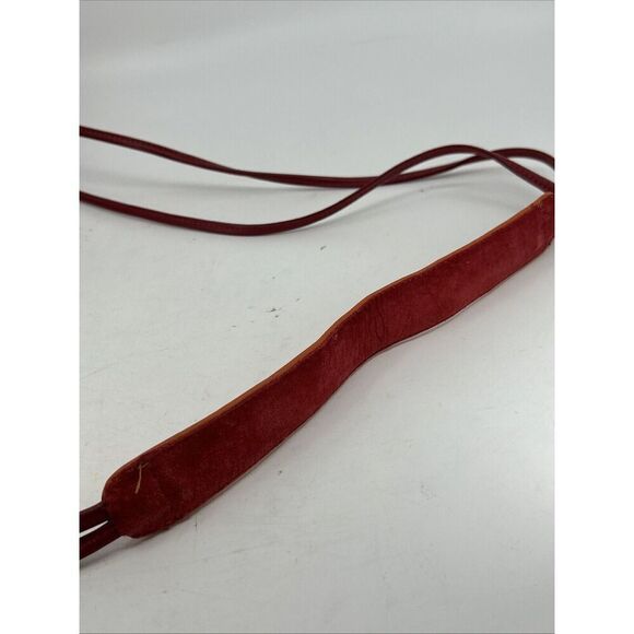 Vintage JO ANN PAGE Orange Leather Piping Shoulder Bag Purse *MADE IN USA - Picture 12 of 13